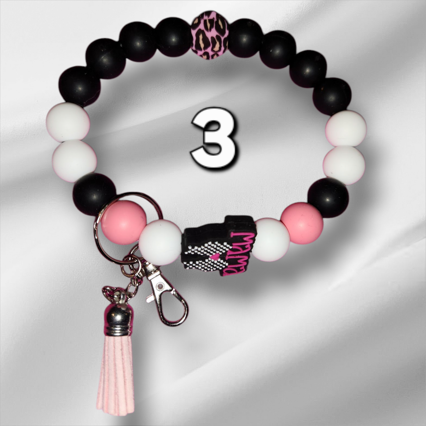 Mama and Faith Wristlet Keychains