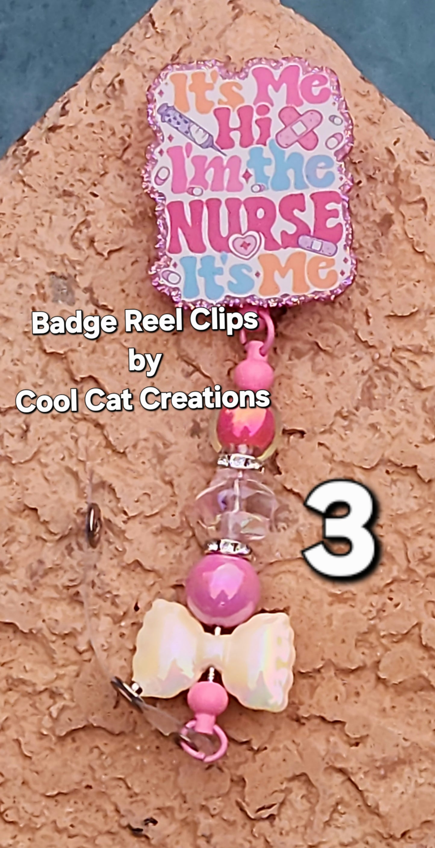 Nurses Badge Reels with Toppers