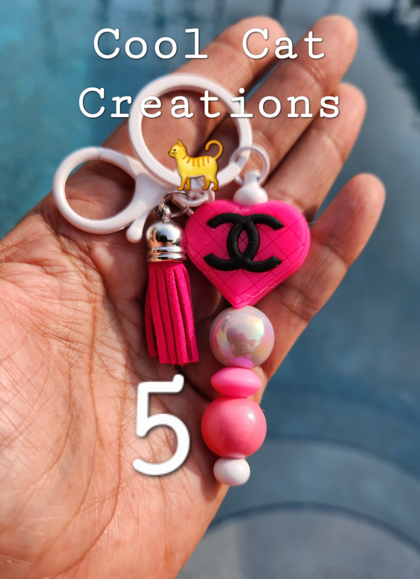 Beaded Bar Keychains