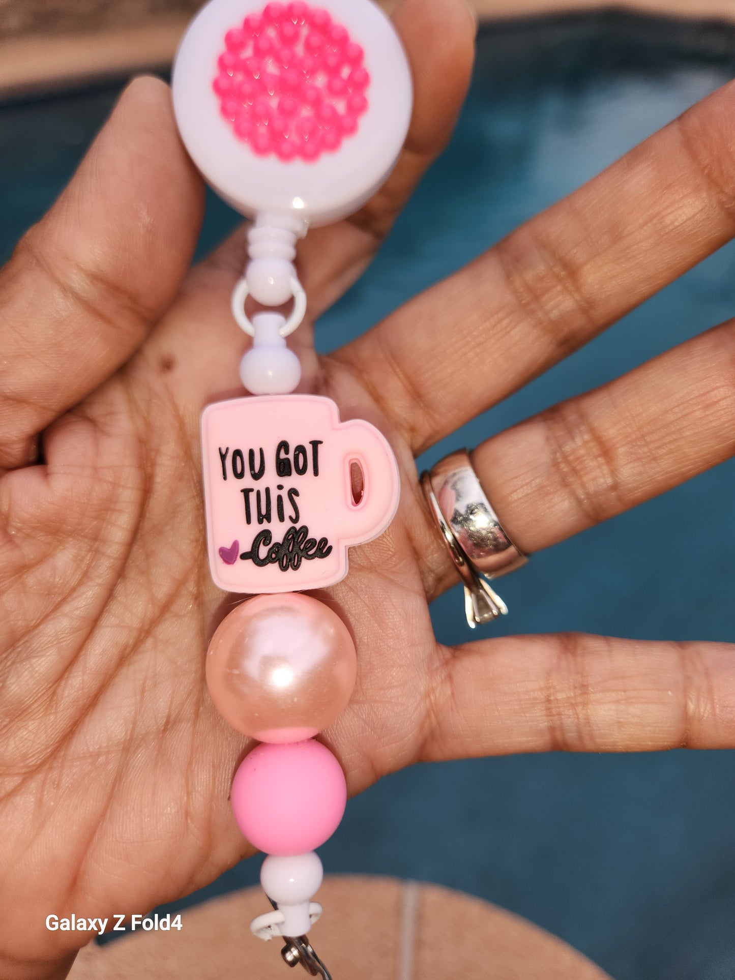 You Got This, love Coffee Badge Reel Clip