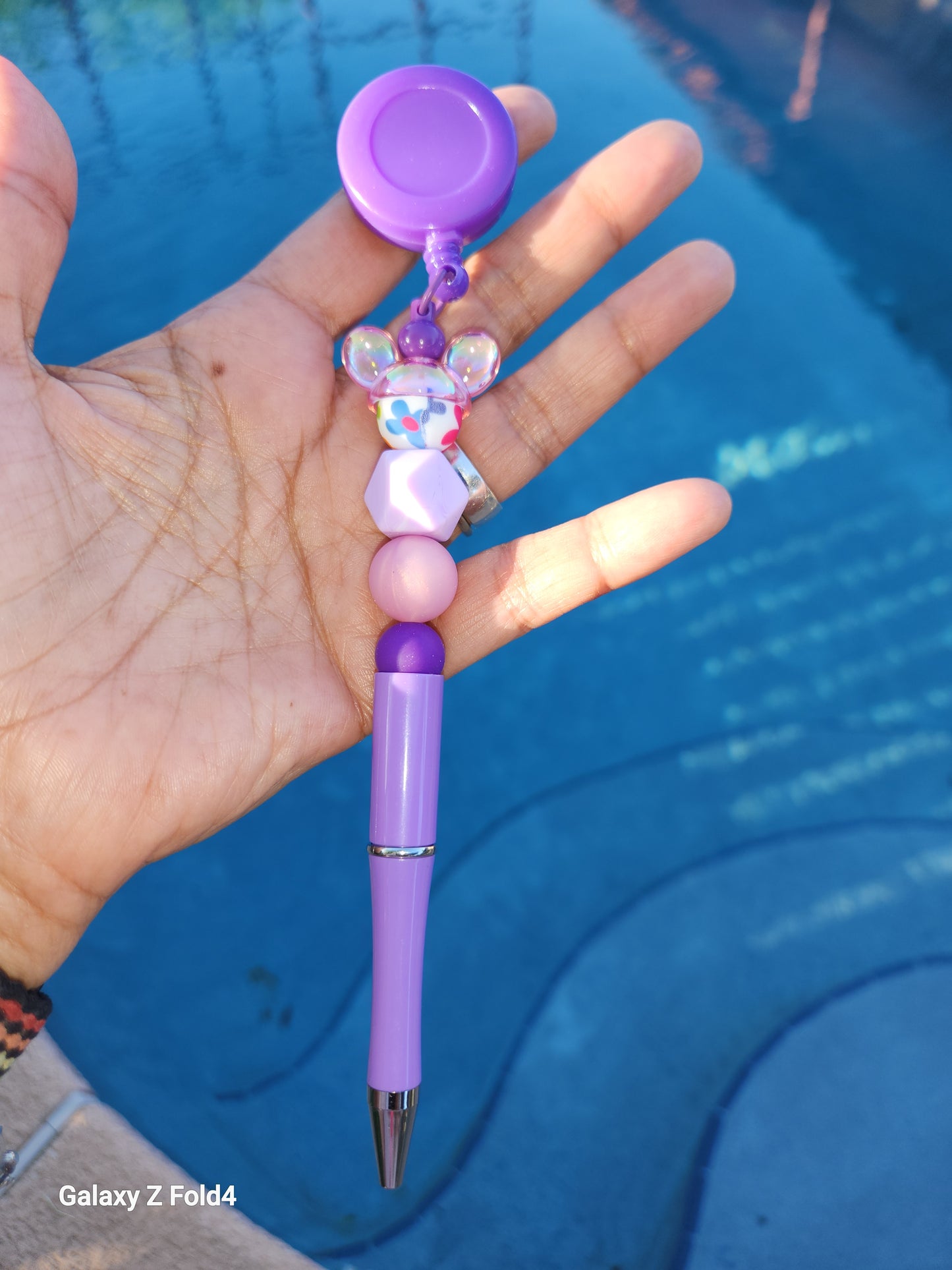 Mousey Purple Combo Pen and Badge Reel 💜 Clip