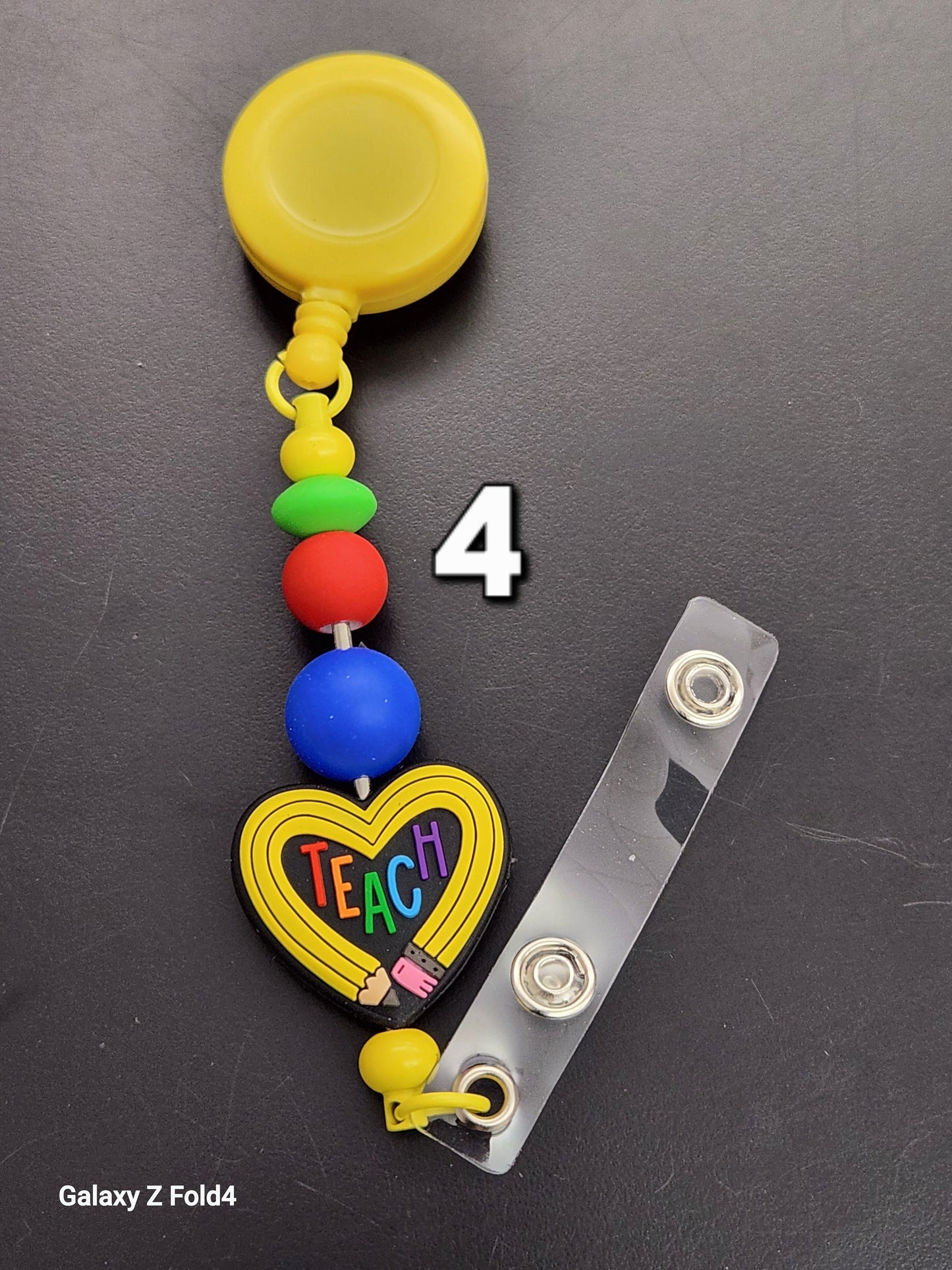 Teacher Badge Reel Clips