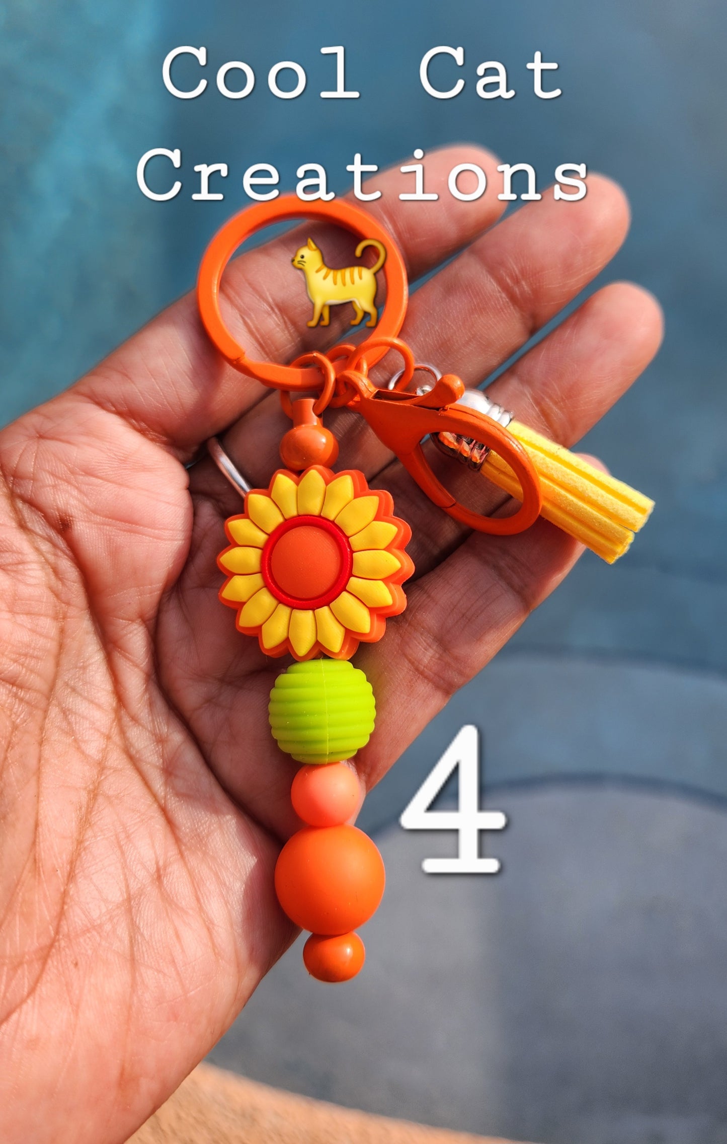 Beaded Bar Keychains