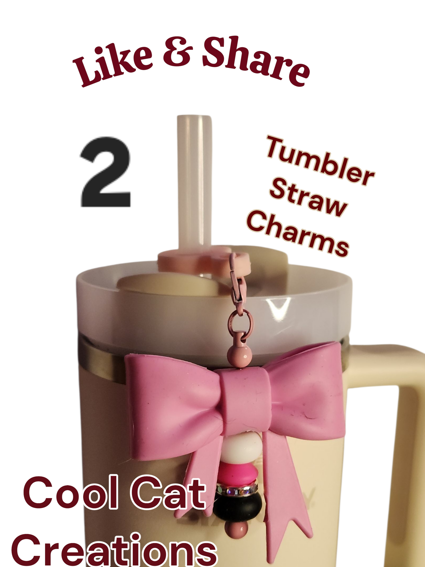 Tumbler Straw Charms