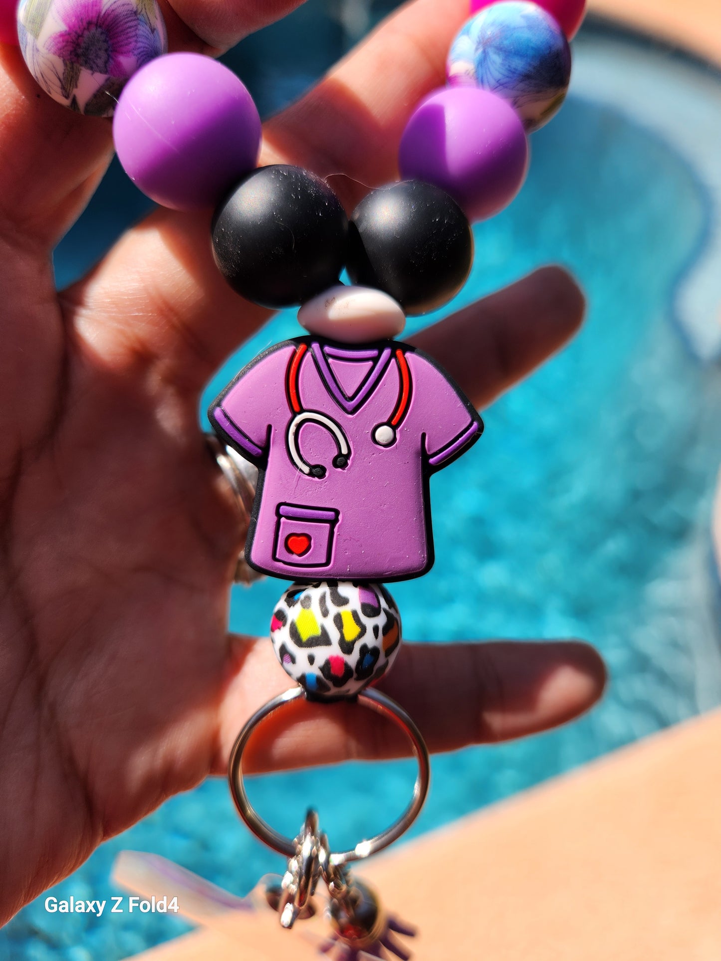 NURSE and Mental Health Phone Wristlet with Tether