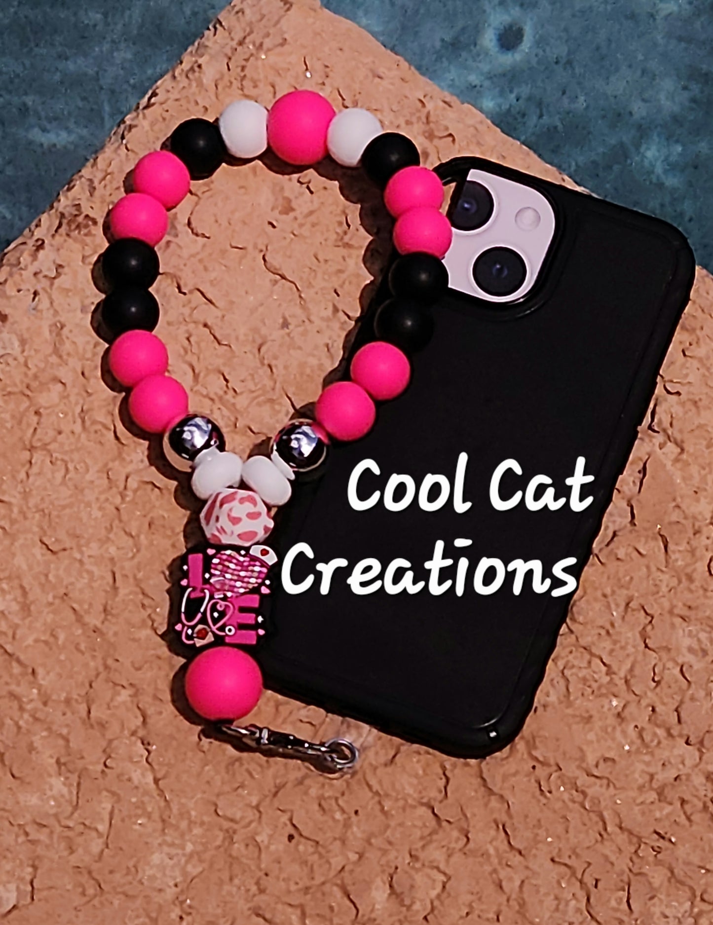 NURSE and Mental Health Phone Wristlet with Tether