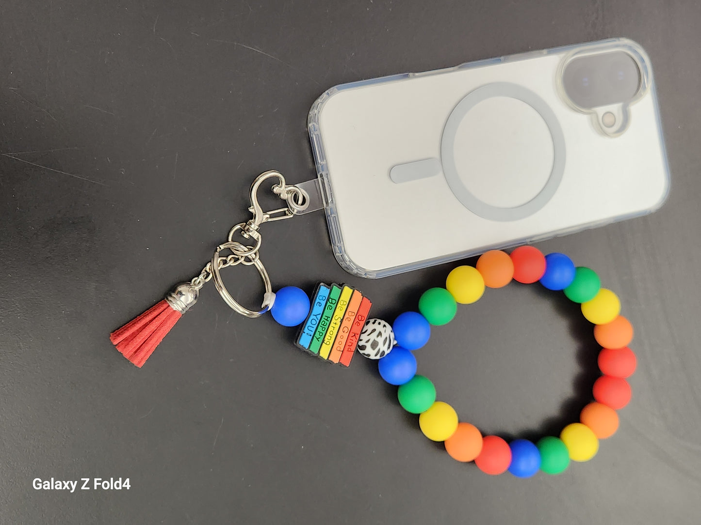 Handcrafted Beaded Phone Wristlet Tether *phone not included