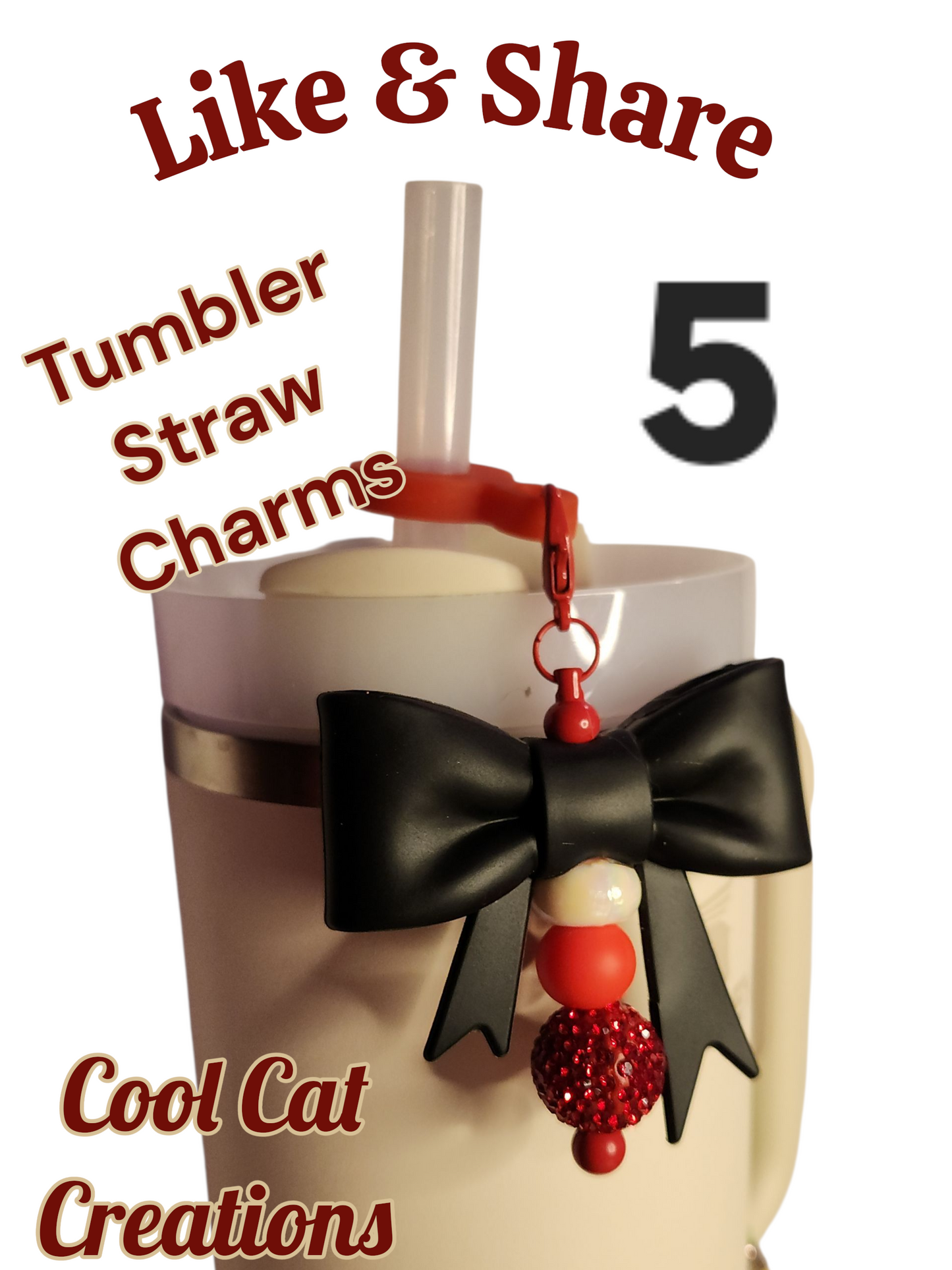 Tumbler Straw Charms