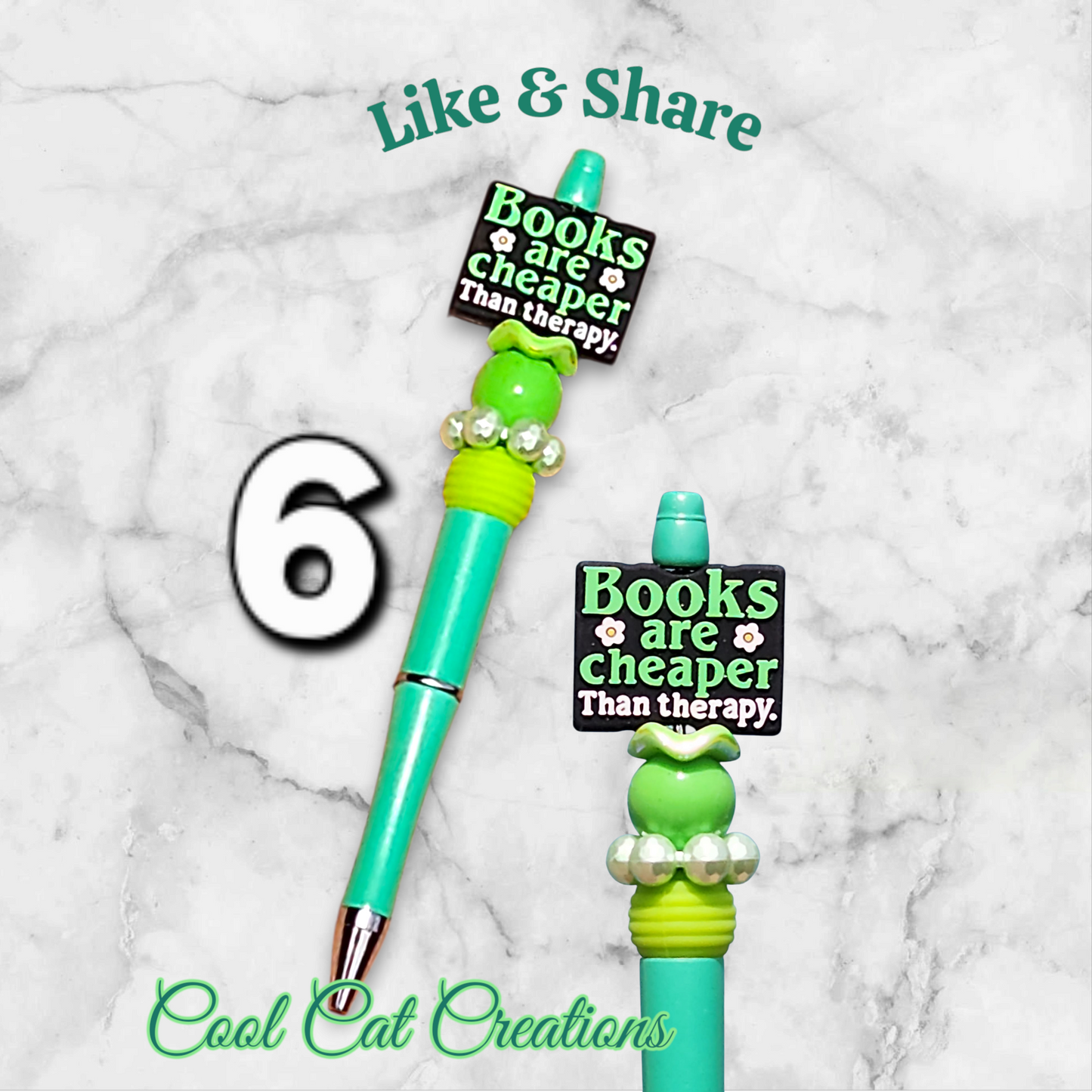 Teal, Blue and Green Collection Pens