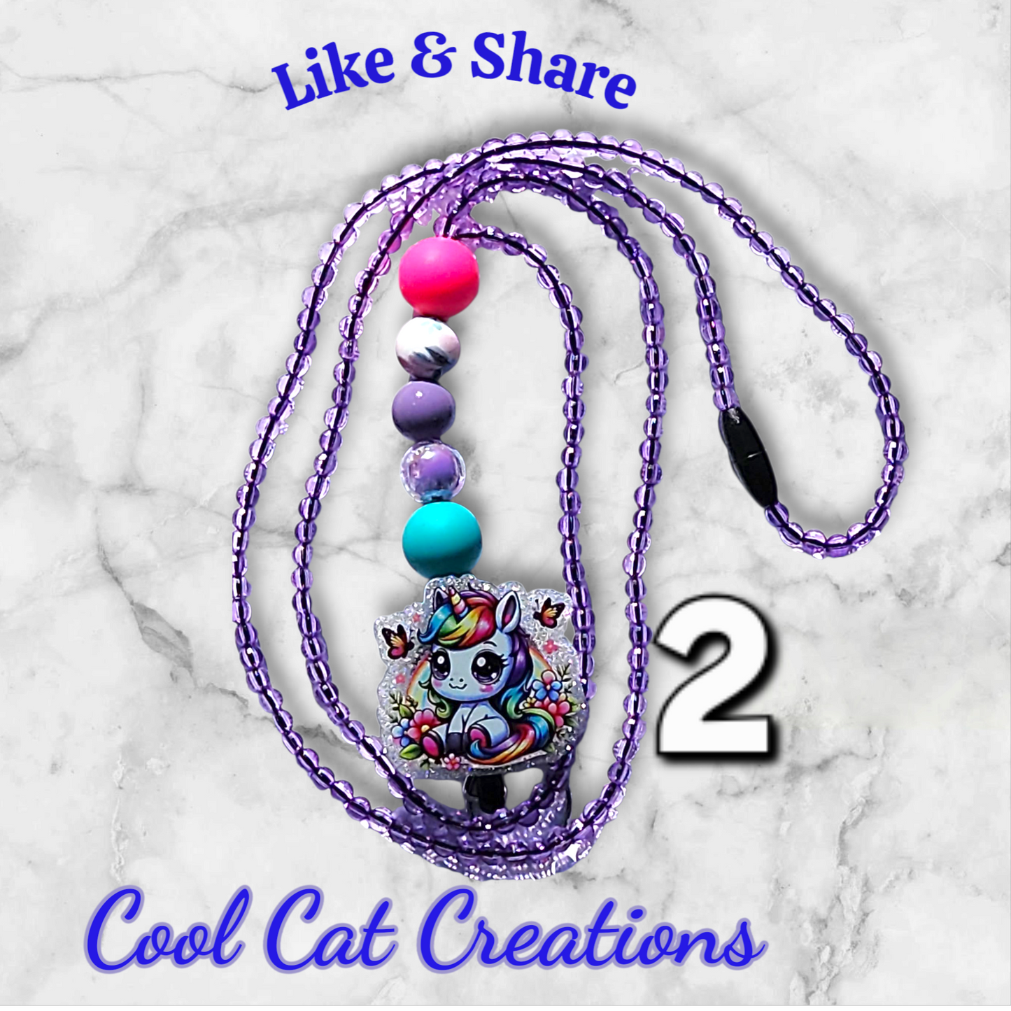 Fully-beaded Retractable Crossbody Lanyards