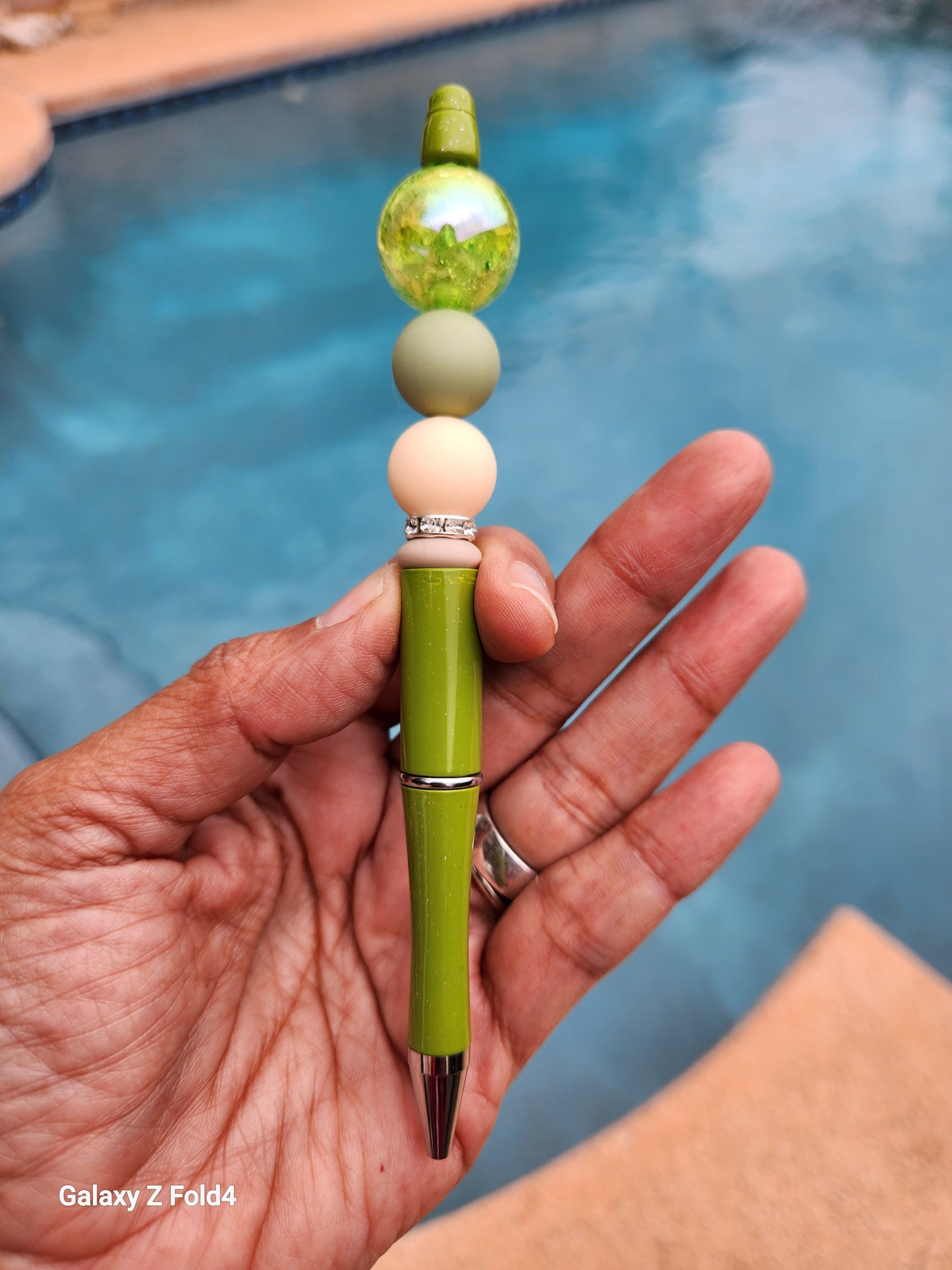 Green with Envy Beaded Pen