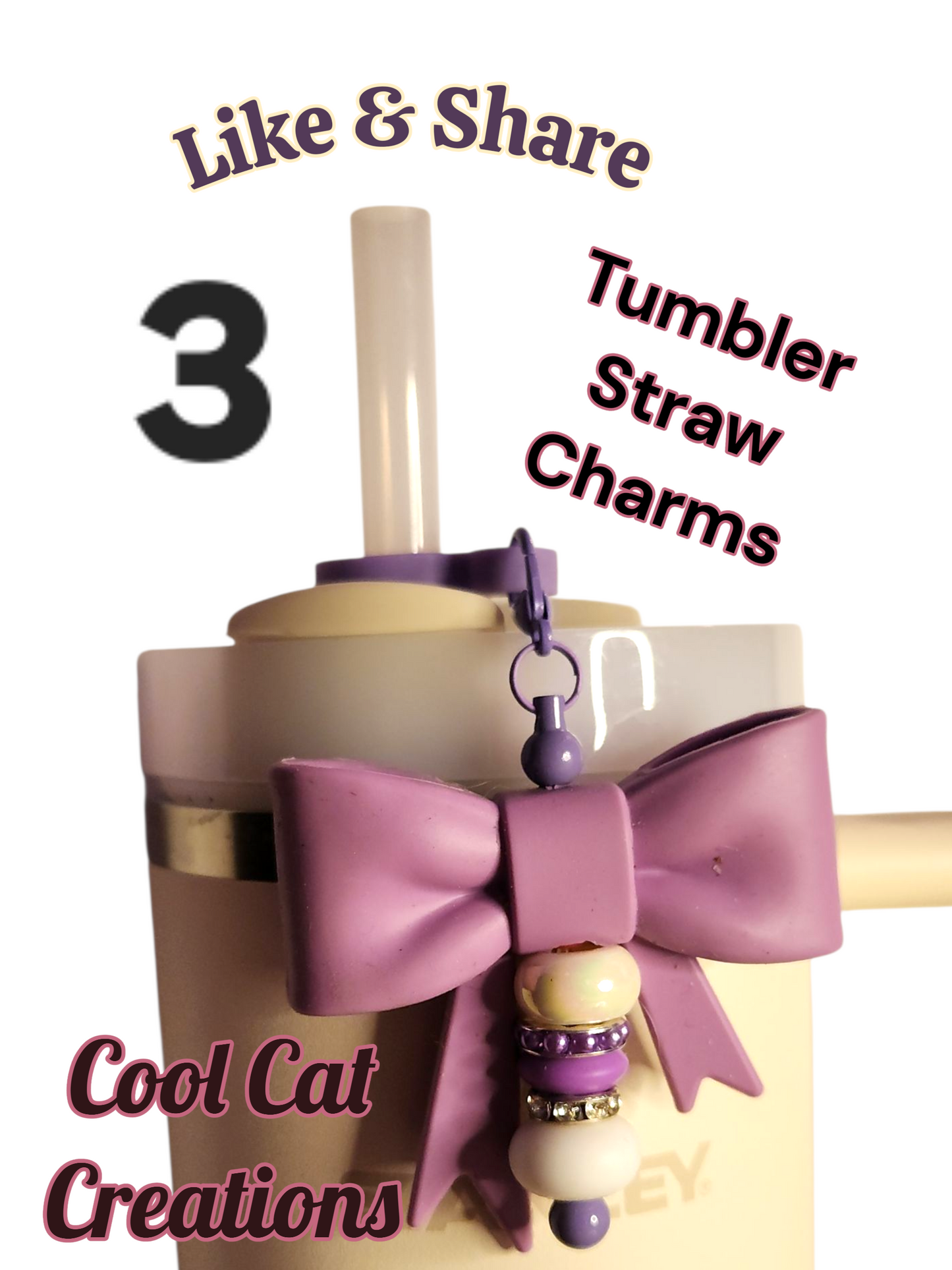 Tumbler Straw Charms
