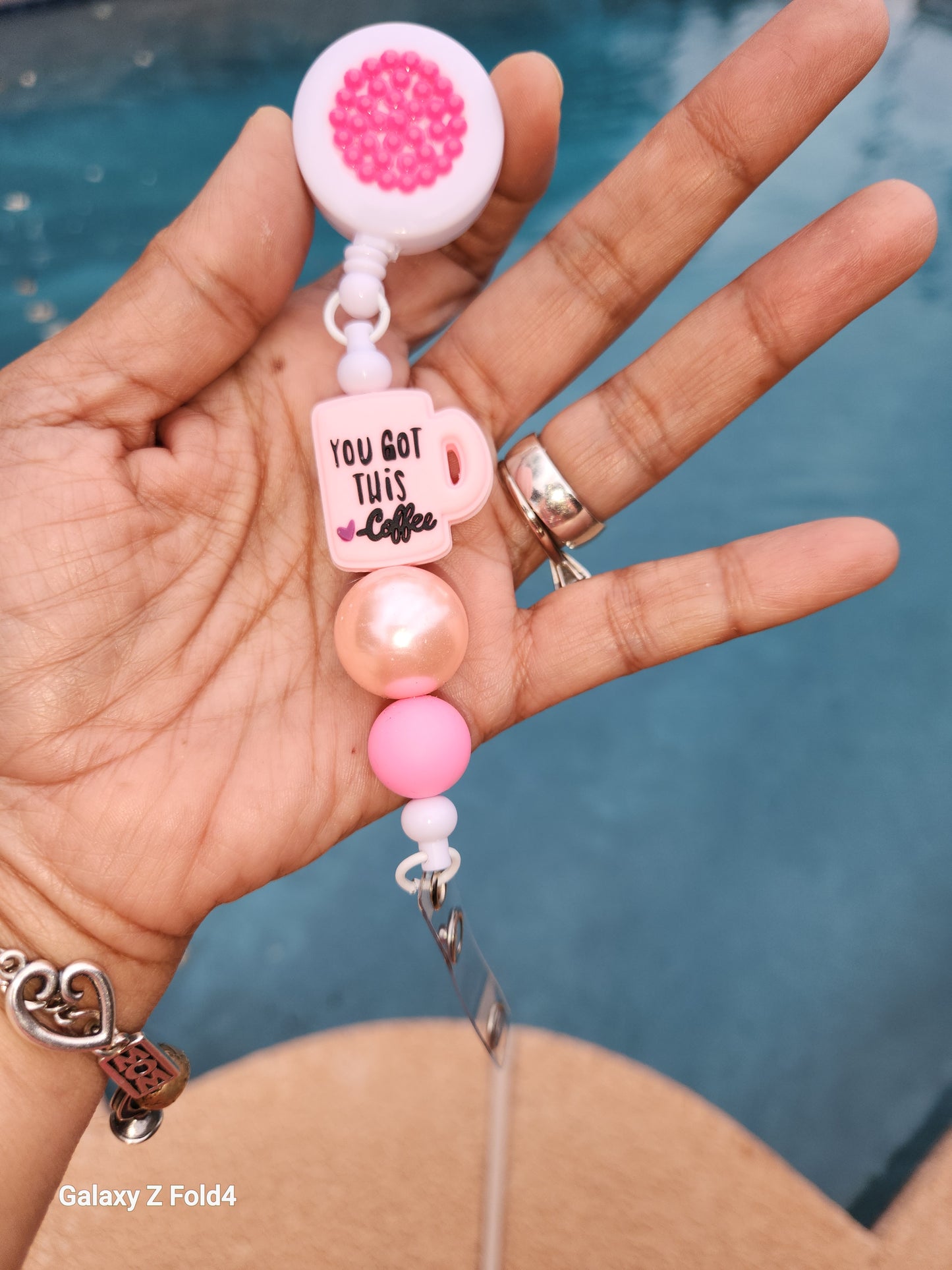 You Got This, love Coffee Badge Reel Clip