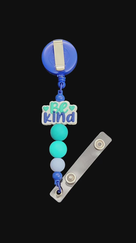 Be Kind Badge Reel Clip