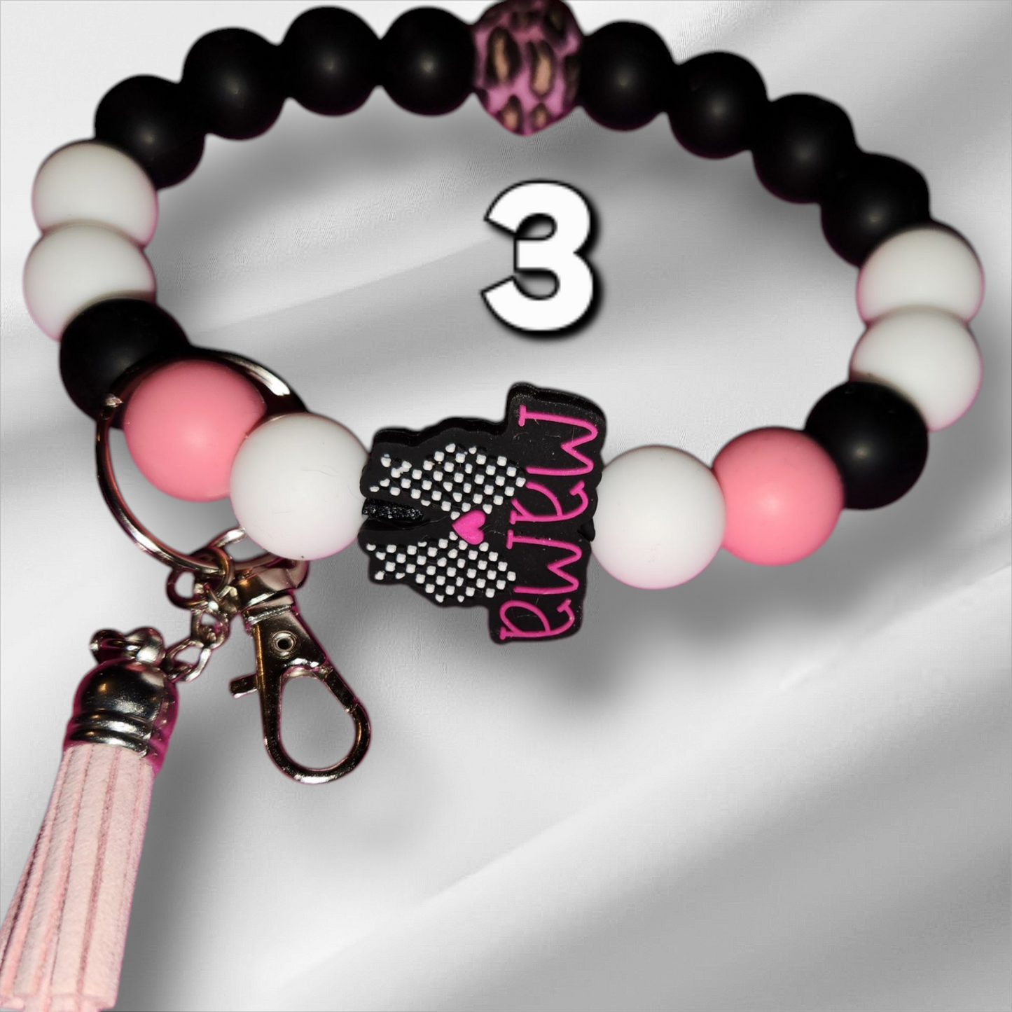 Mama and Faith Wristlet Keychains