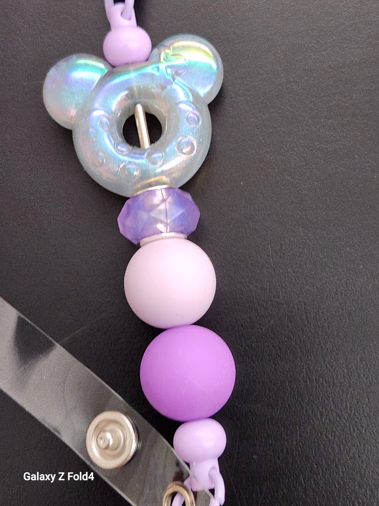 Purple Magic Badge Reel Clip