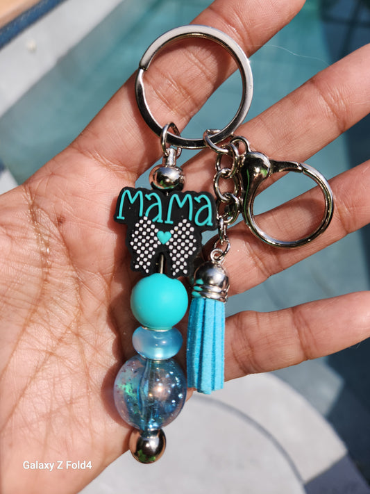 Mama bow keychain