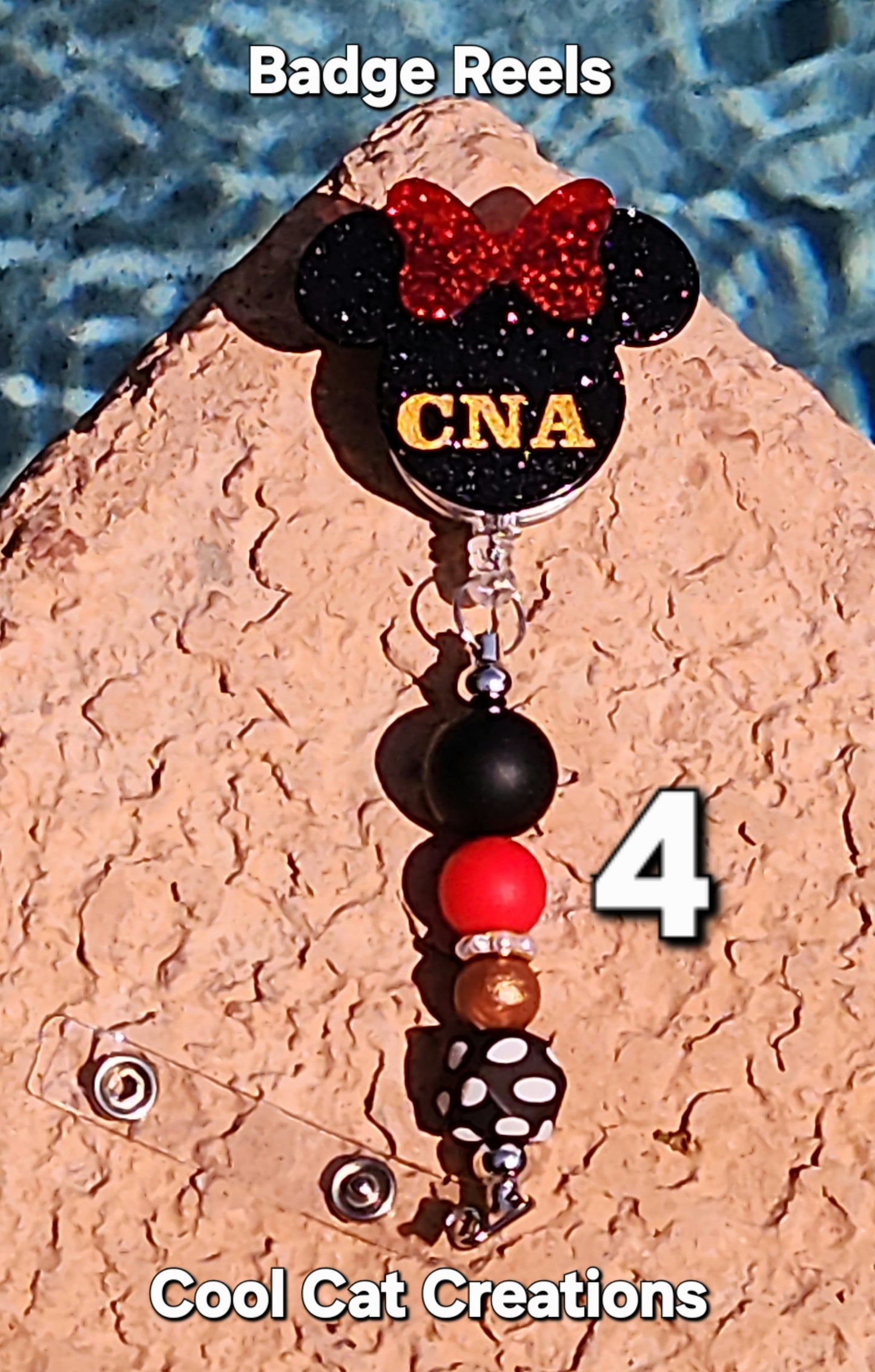 Nurses Badge Reels with Toppers