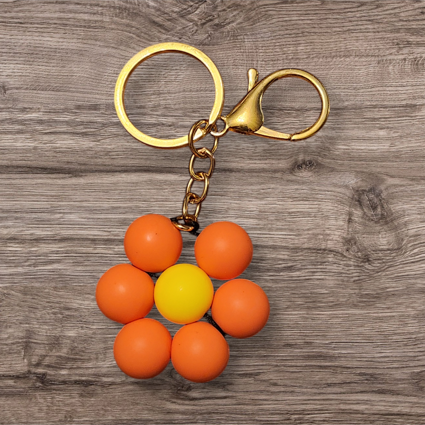 Blooming orange Keychain