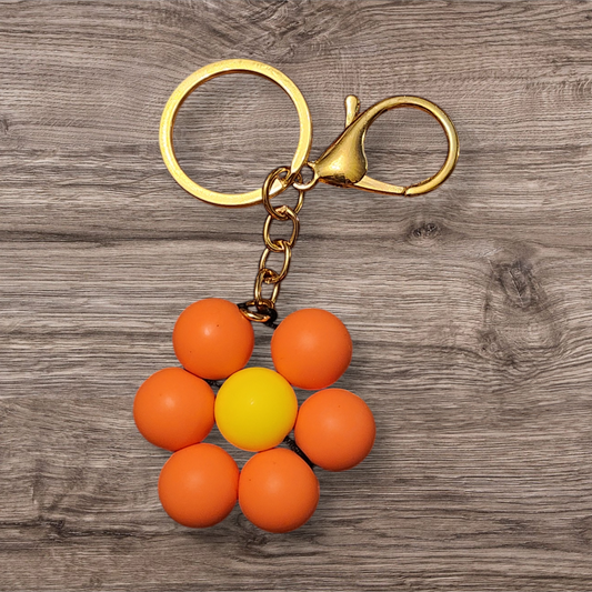 Blooming orange Keychain