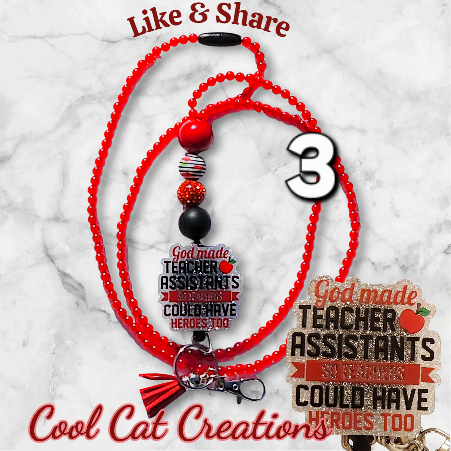 Fully-beaded Retractable Crossbody Lanyards
