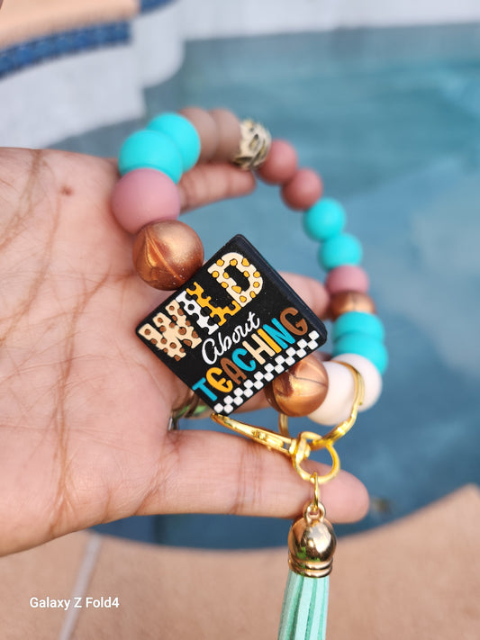Teacher Wristlet Keychains