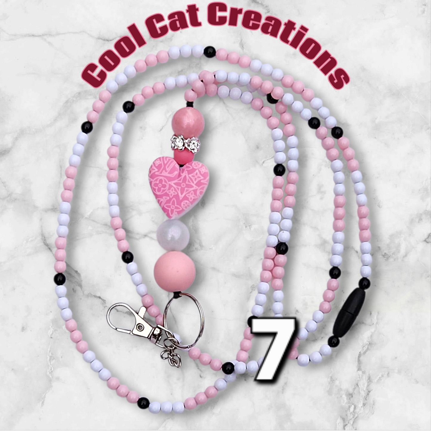 Fully-beaded Cross Body Lanyards