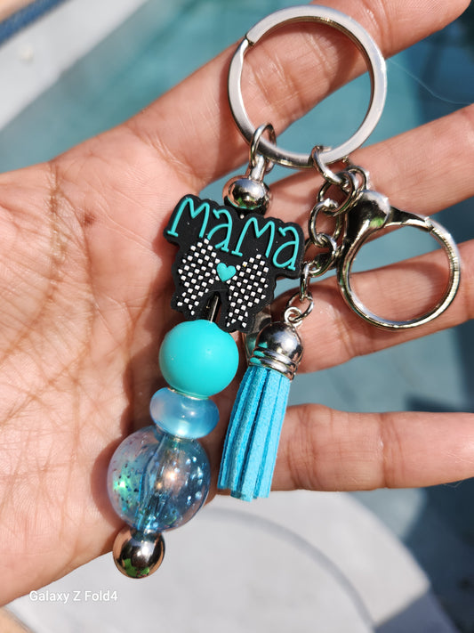 Mama bow keychain