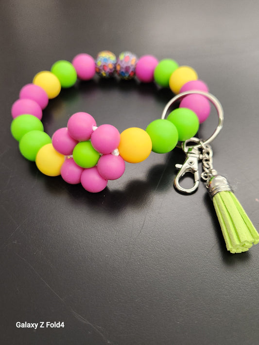 Flower Power Wristlet Keychains