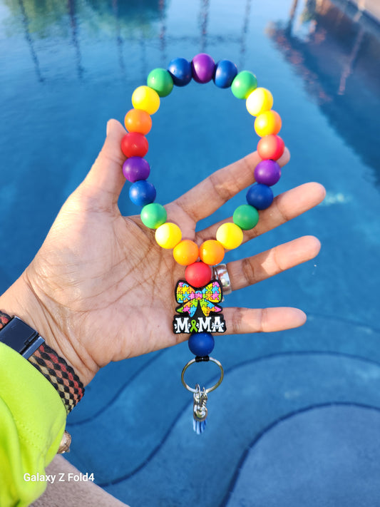 Autism  Phone Wristlet with Tether