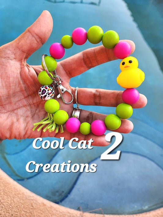 Duck Wristlet Keychains