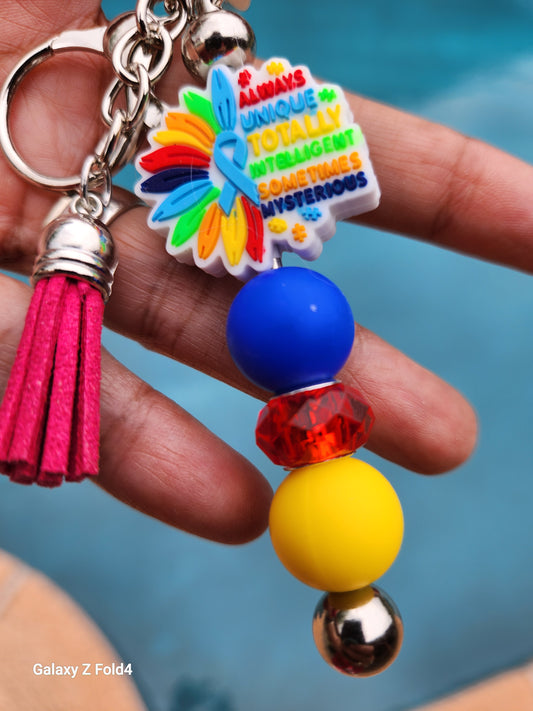 Unique Autism Awareness Keychain