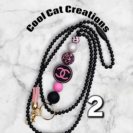 Fully-beaded Cross Body Lanyards