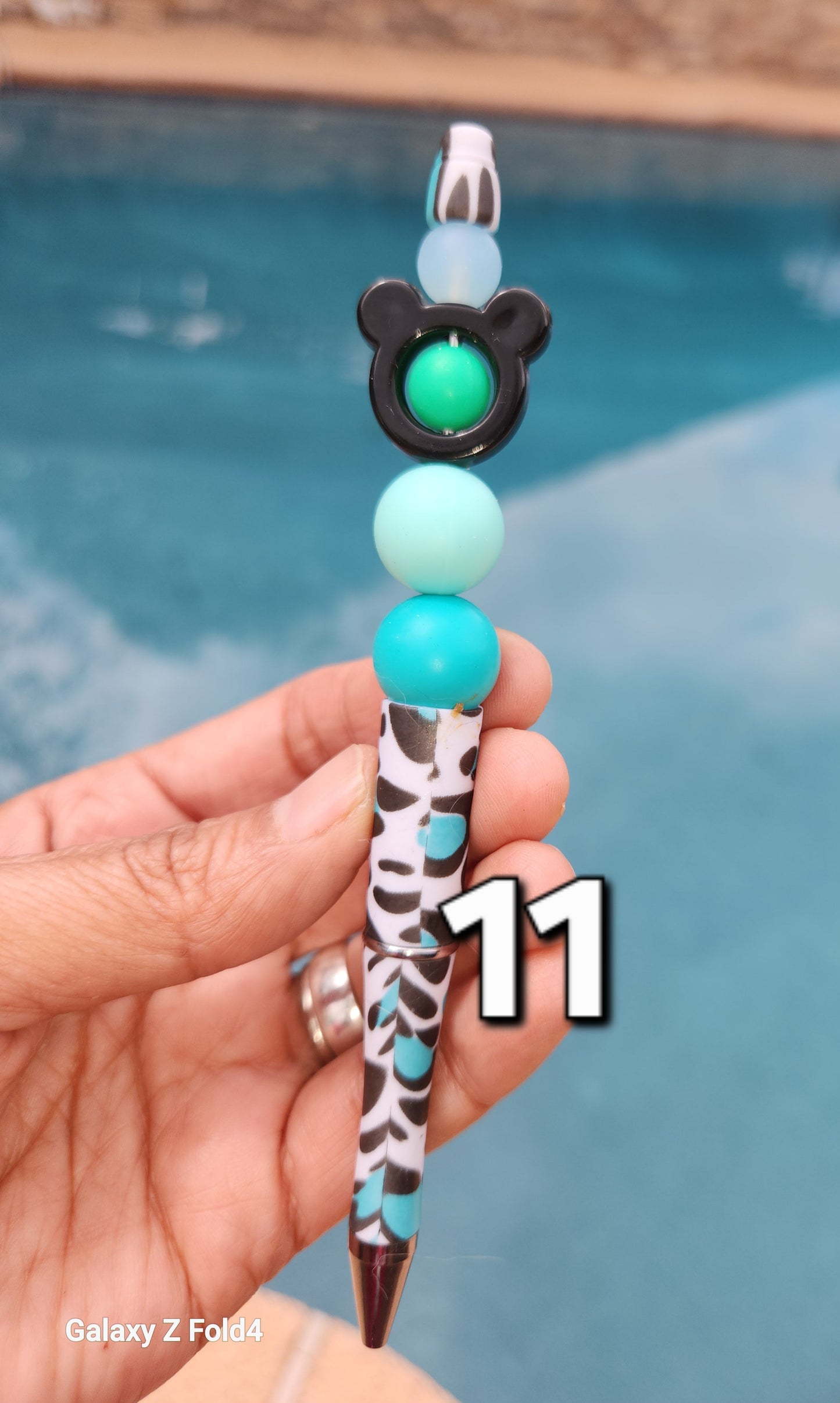 Teal, Blue and  Green Collection Pens