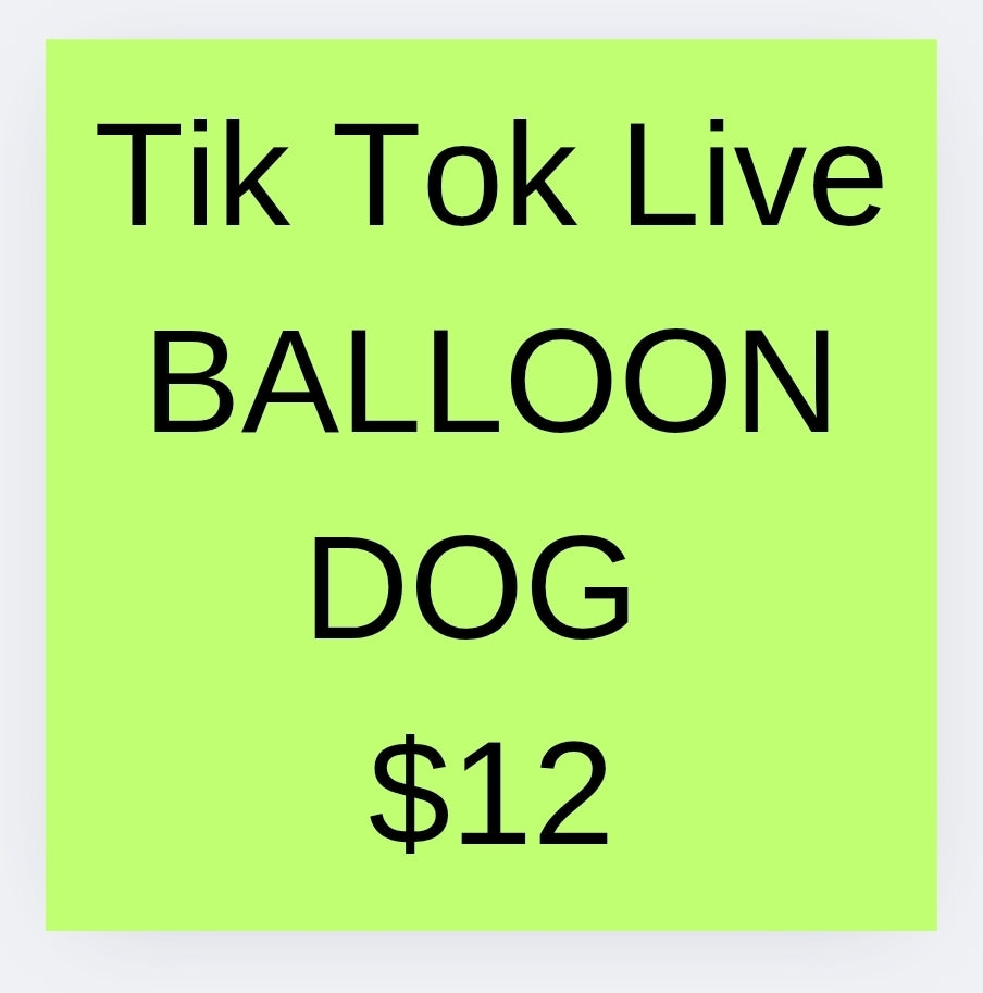 Tiktok live balloon Dog Keychain