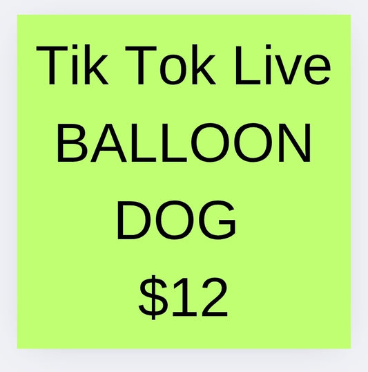 Tiktok live balloon Dog Keychain