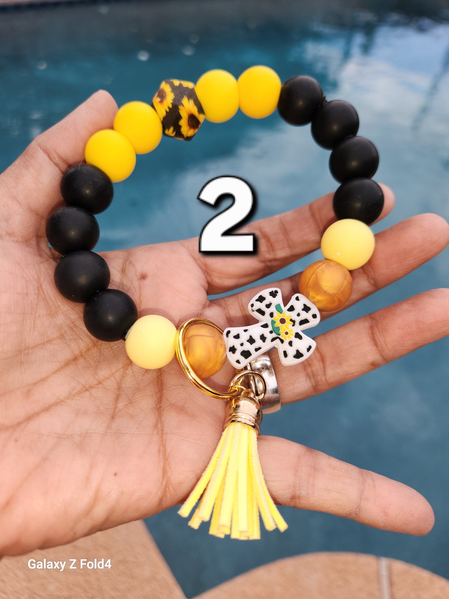 Mama and Faith Wristlet Keychains