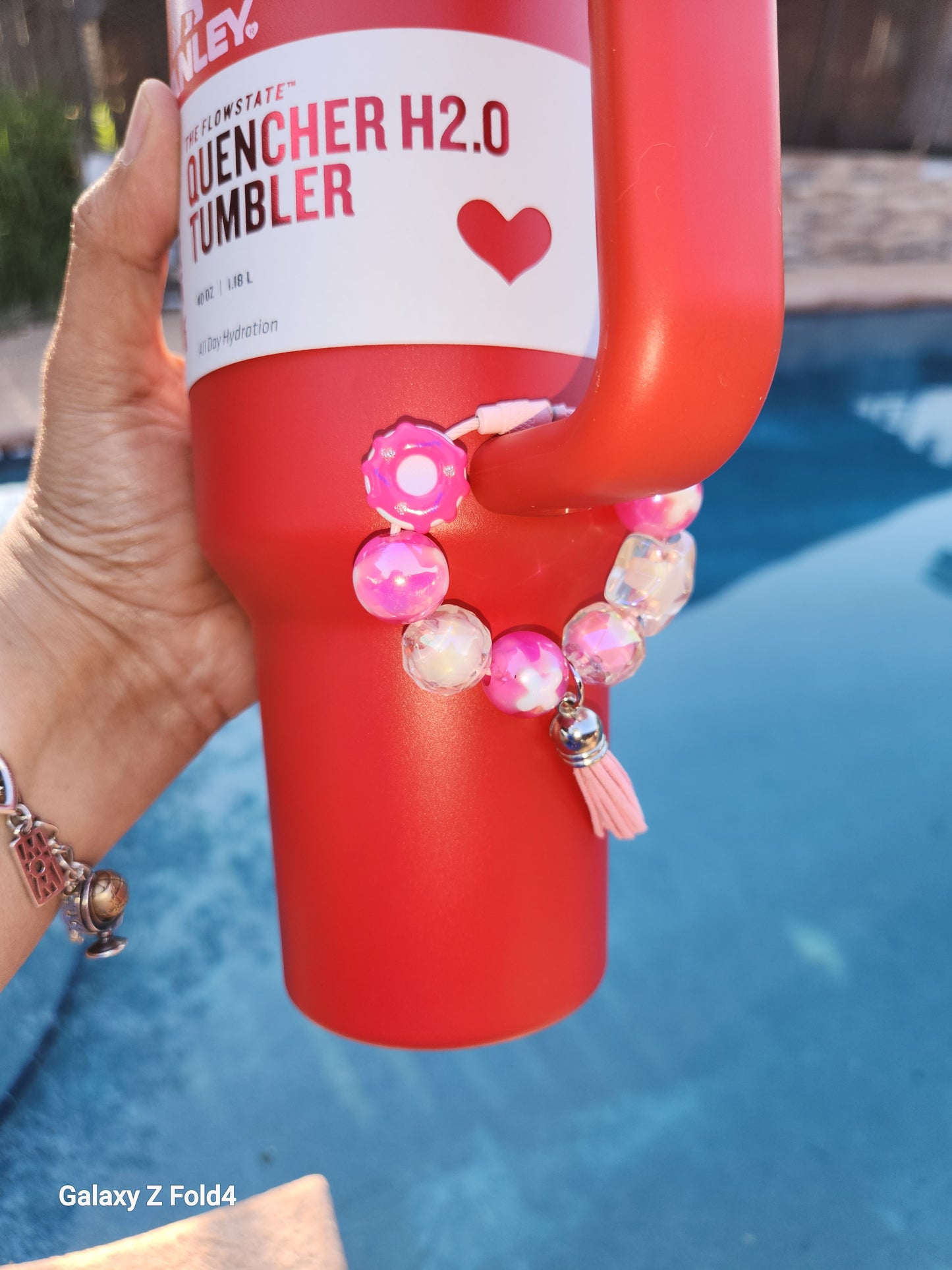 Pink sugar Tumbler Charm