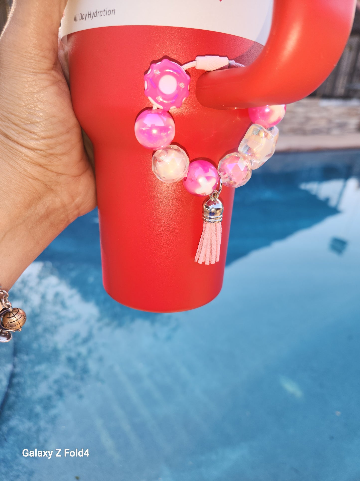 Pink sugar Tumbler Charm