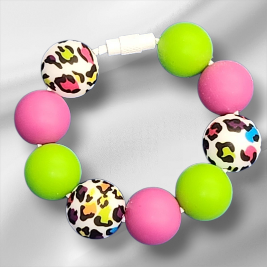 Pink and Green Tumbler Charm