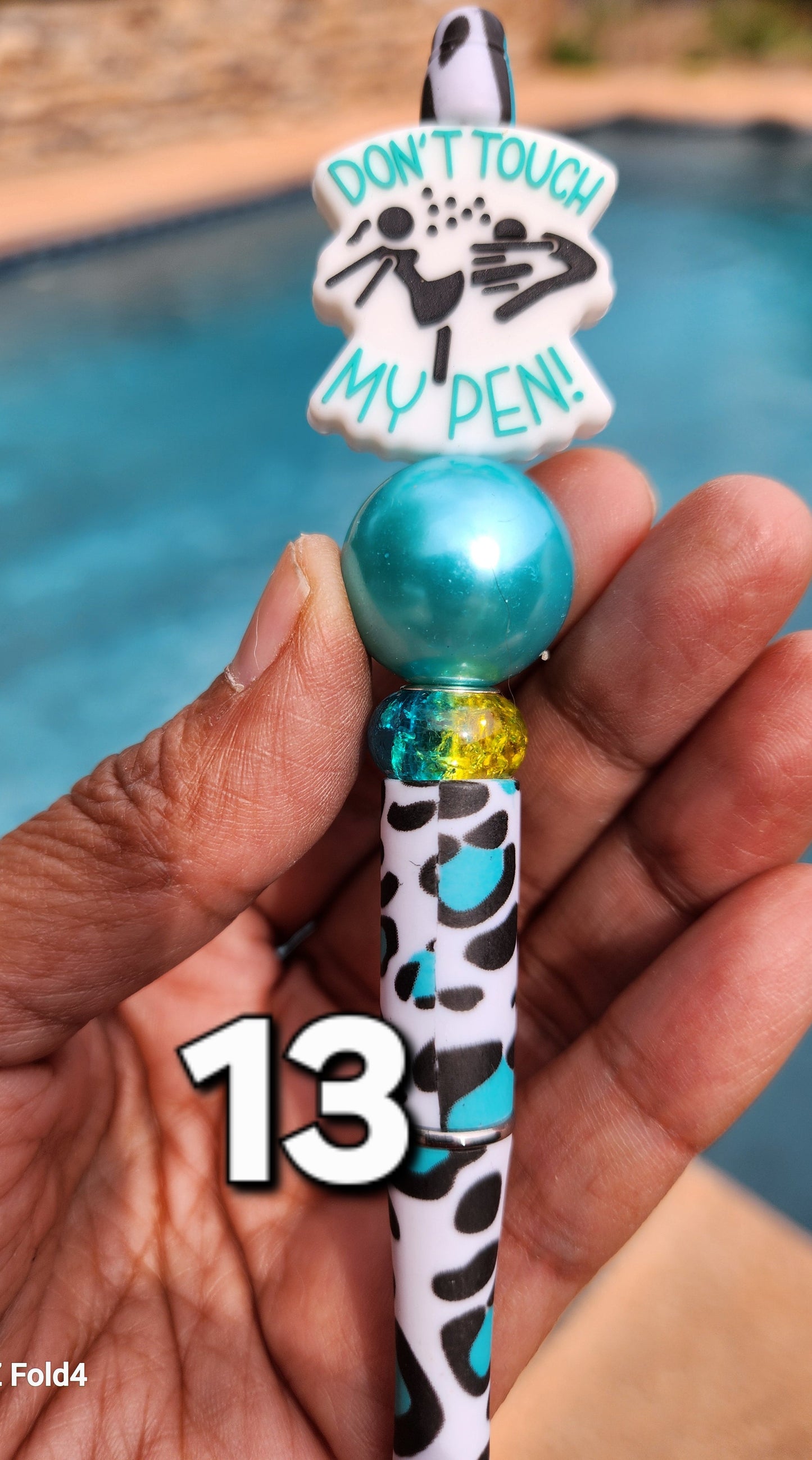 Teal, Blue and  Green Collection Pens