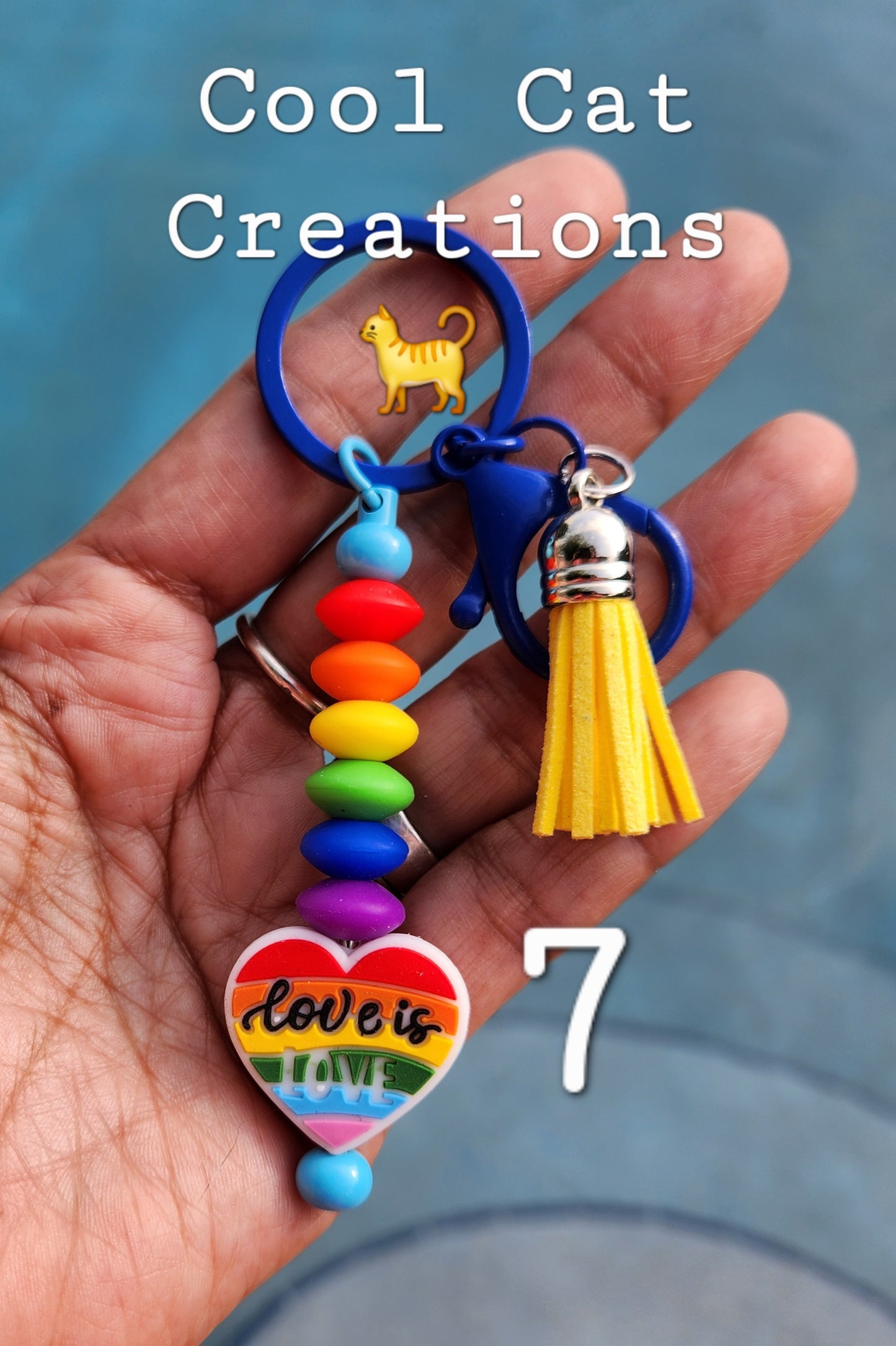 Beaded Bar Keychains