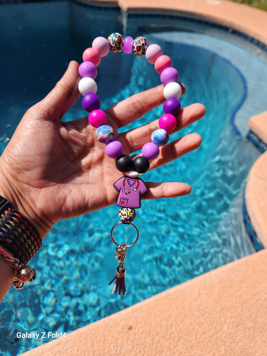 NURSE and Mental Health Phone Wristlet with Tether