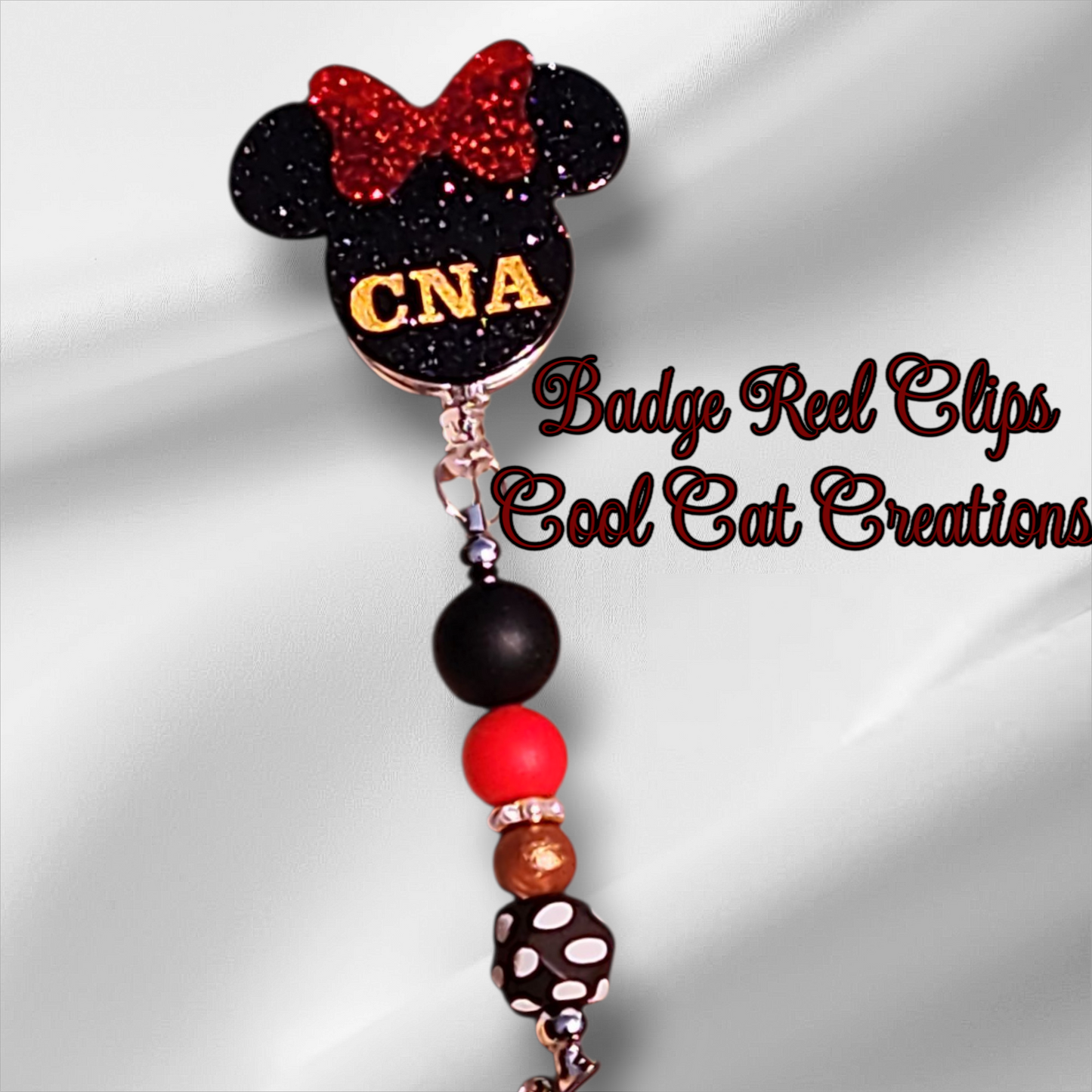 Nurses Badge Reels with Toppers