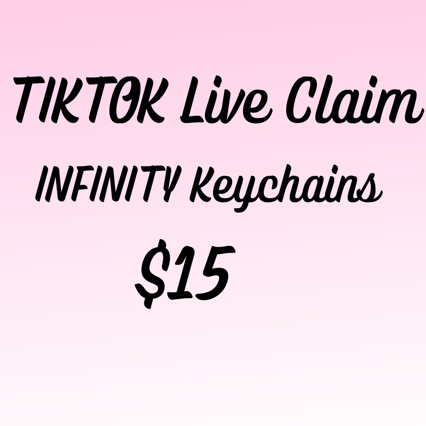 Tiktok Live- Infinity Keychains