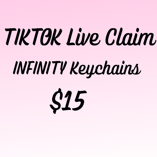 Tiktok Live- Infinity Keychains