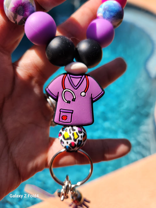 NURSE and Mental Health Phone Wristlet with Tether