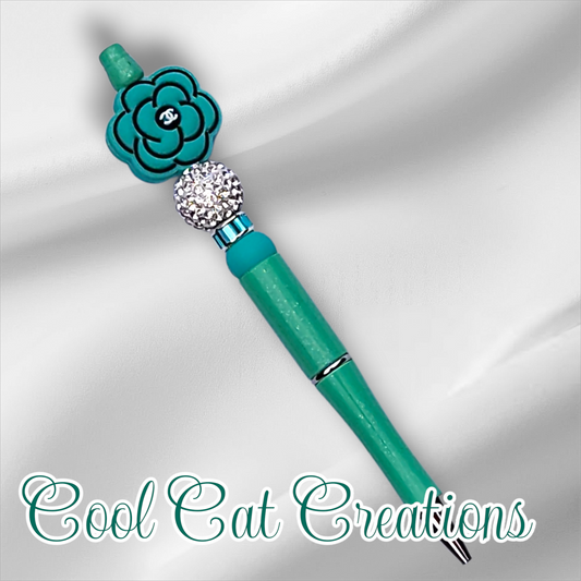 Teal, Blue and  Green Collection Pens