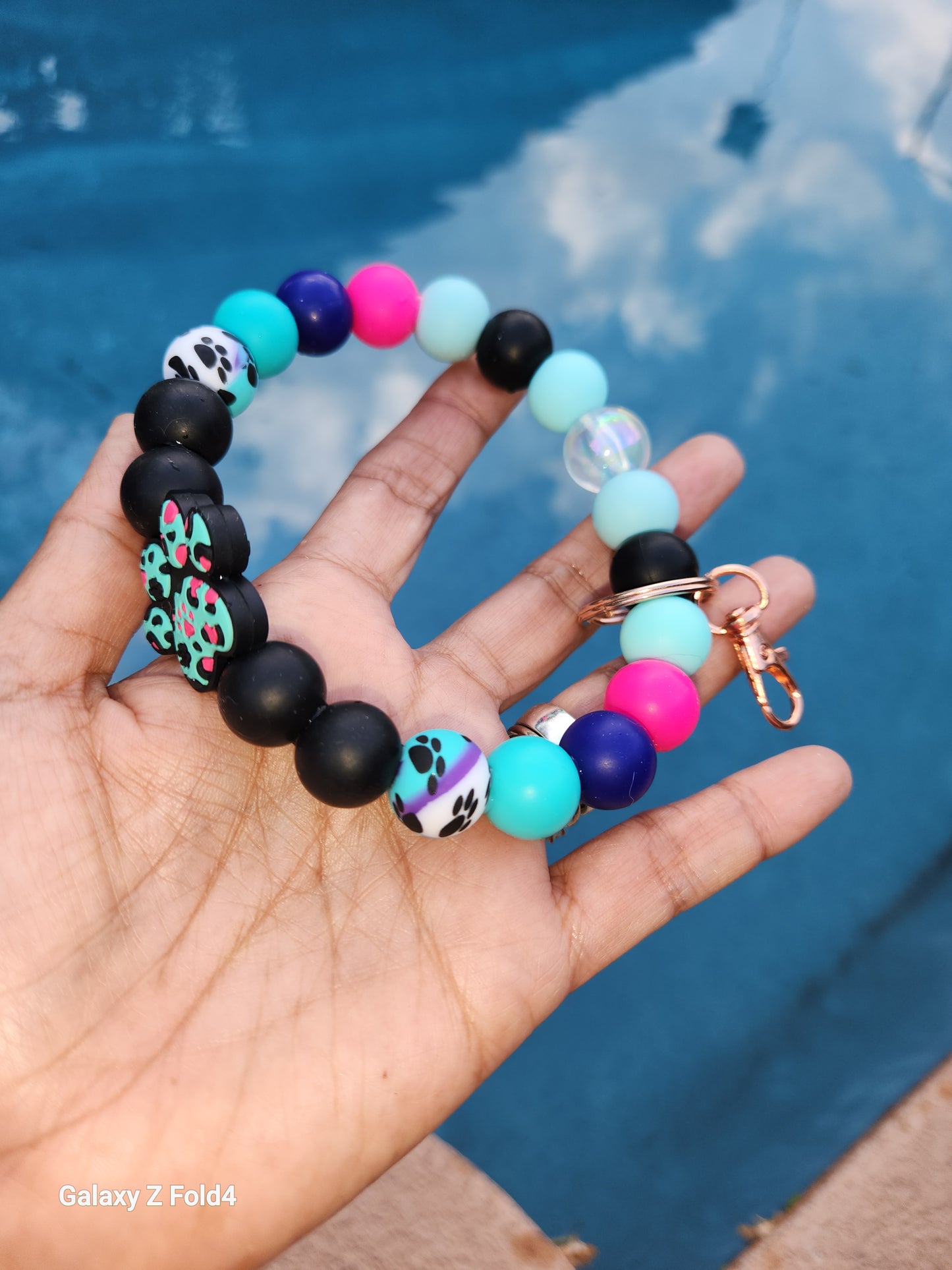 PAWS of love Wristlet Keychain