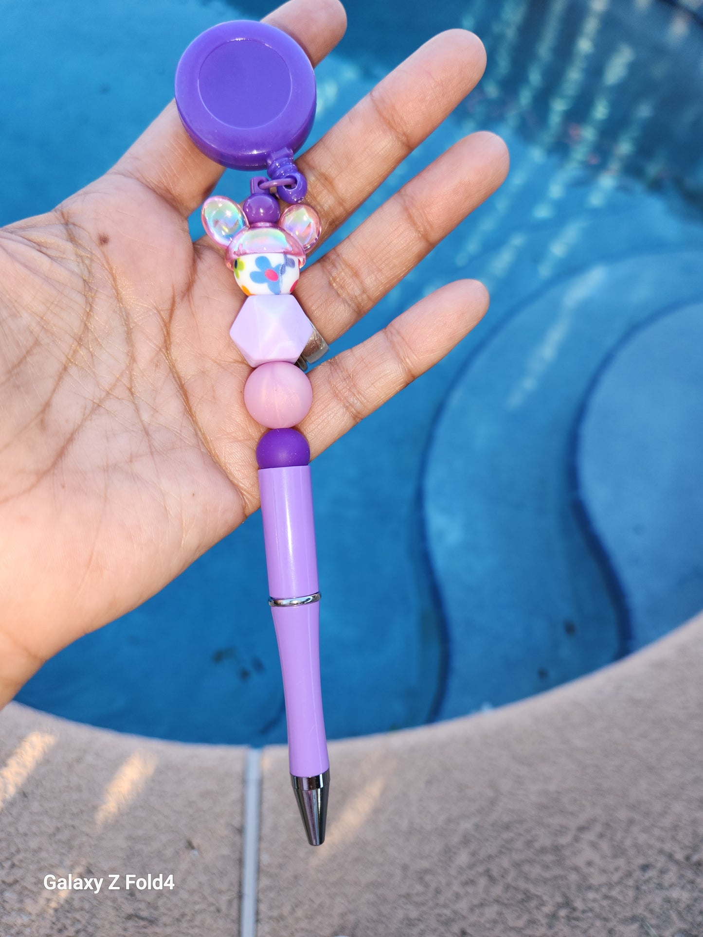 Mousey Purple Combo Pen and Badge Reel 💜 Clip